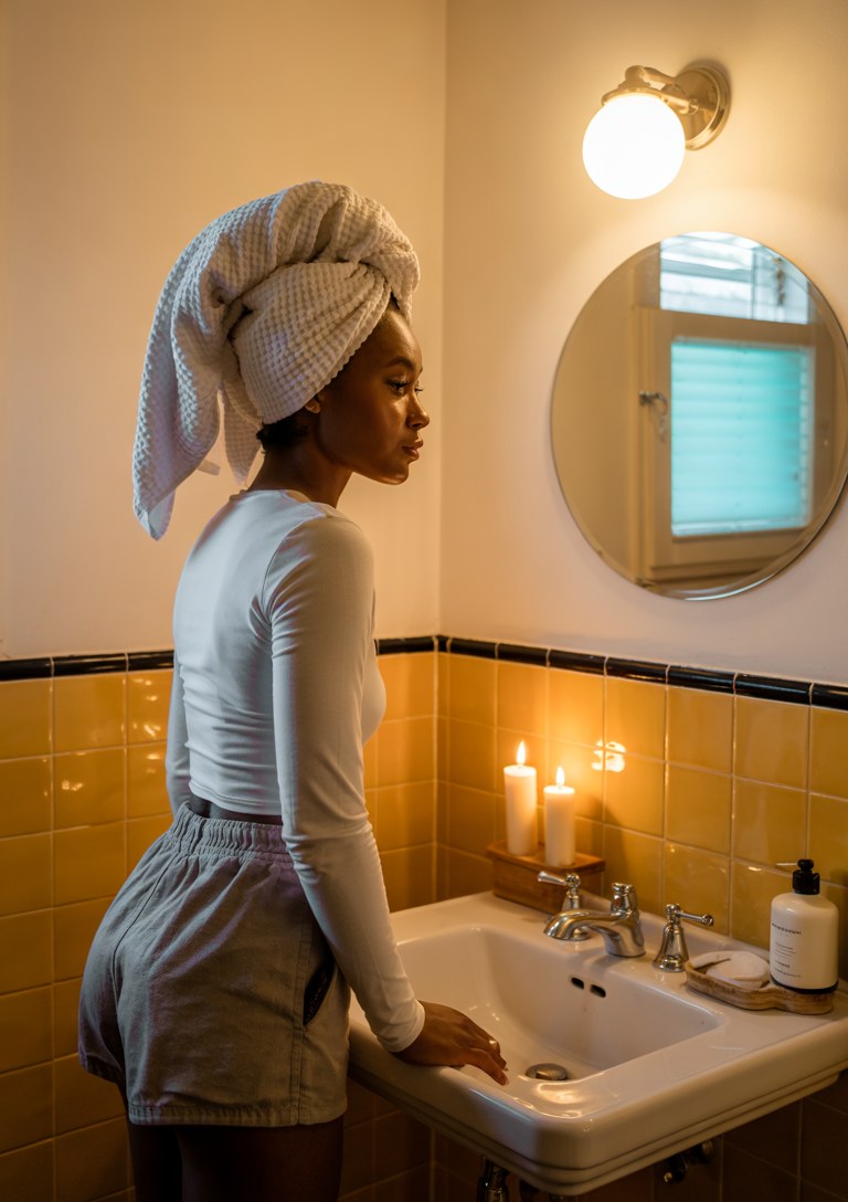 Clean Girl Aesthetic Bathroom Skincare Routine & Everything Shower Ideas