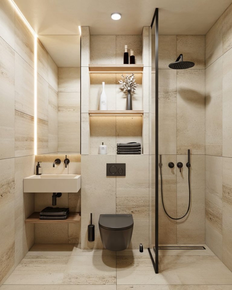 Modern Luxury Bathroom Design with Natural Materials and Eco-Style