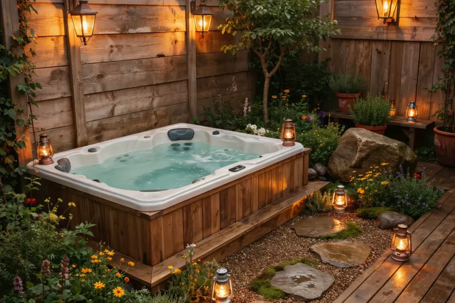 Outdoor Jacuzzi Ideas for Backyard Relaxation | Garden Spa Setup