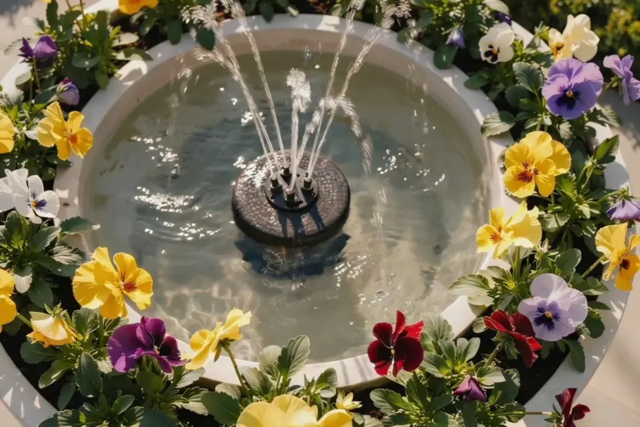 Solar Water Fountain Ideas for Garden Serenity | Easy DIY Outdoor Decor