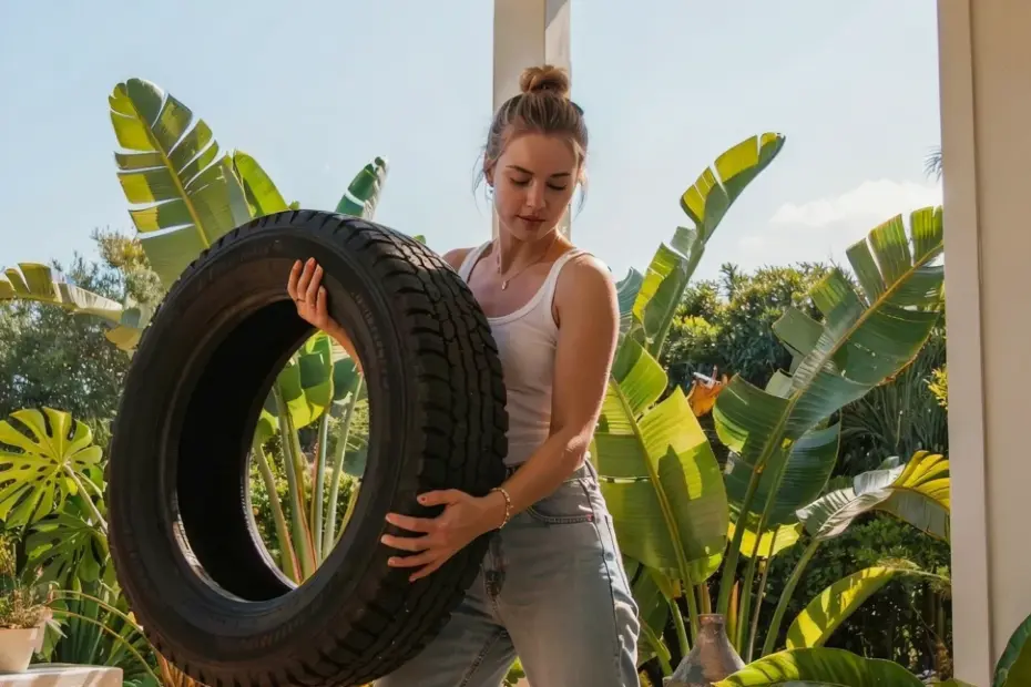 DIY Tire Park | 90s Summer Backyard Fun | Easy Mom Project