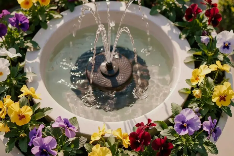 Solar Powered Water Fountain for a Peaceful Spring Garden – Easy DIY Addition