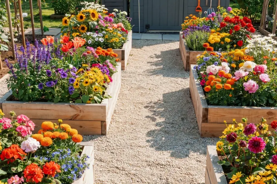 Raised Bed Vegetable Garden Layout: How to Organize Beds, Paths & Tools