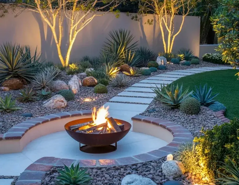 Circular Fire Pit Garden Design: Avoid This Common Nighttime Landscaping Mistake