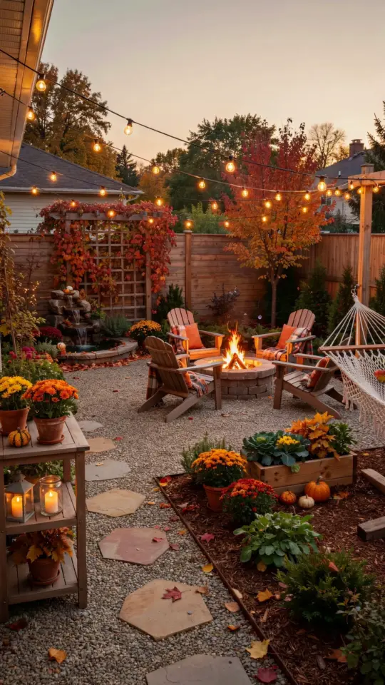 Narrow Outdoor Space Makeover for Summer: Gravel Patio, Water Feature & Privacy Fence